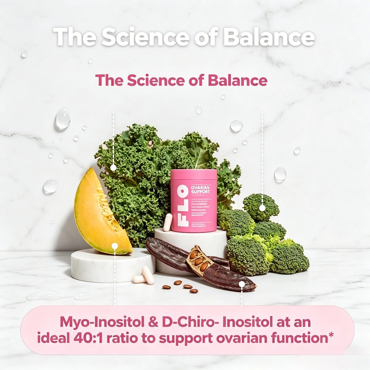 O Positiv FLO Ovarian Support,Hormone Balance, Menstrual Cycle Support for Women