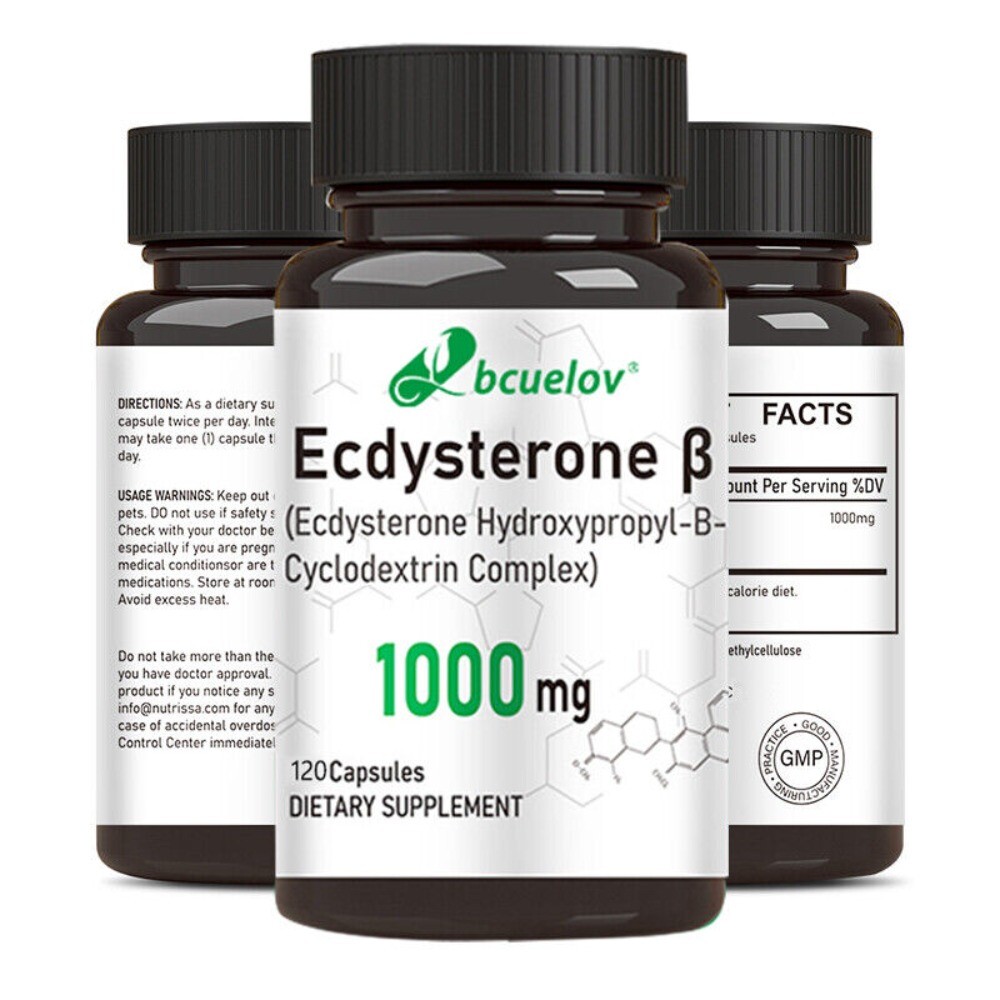 Ecdysterone Supplement for Maximum Muscle Growth 30/60/120 Capsules 1000 mg