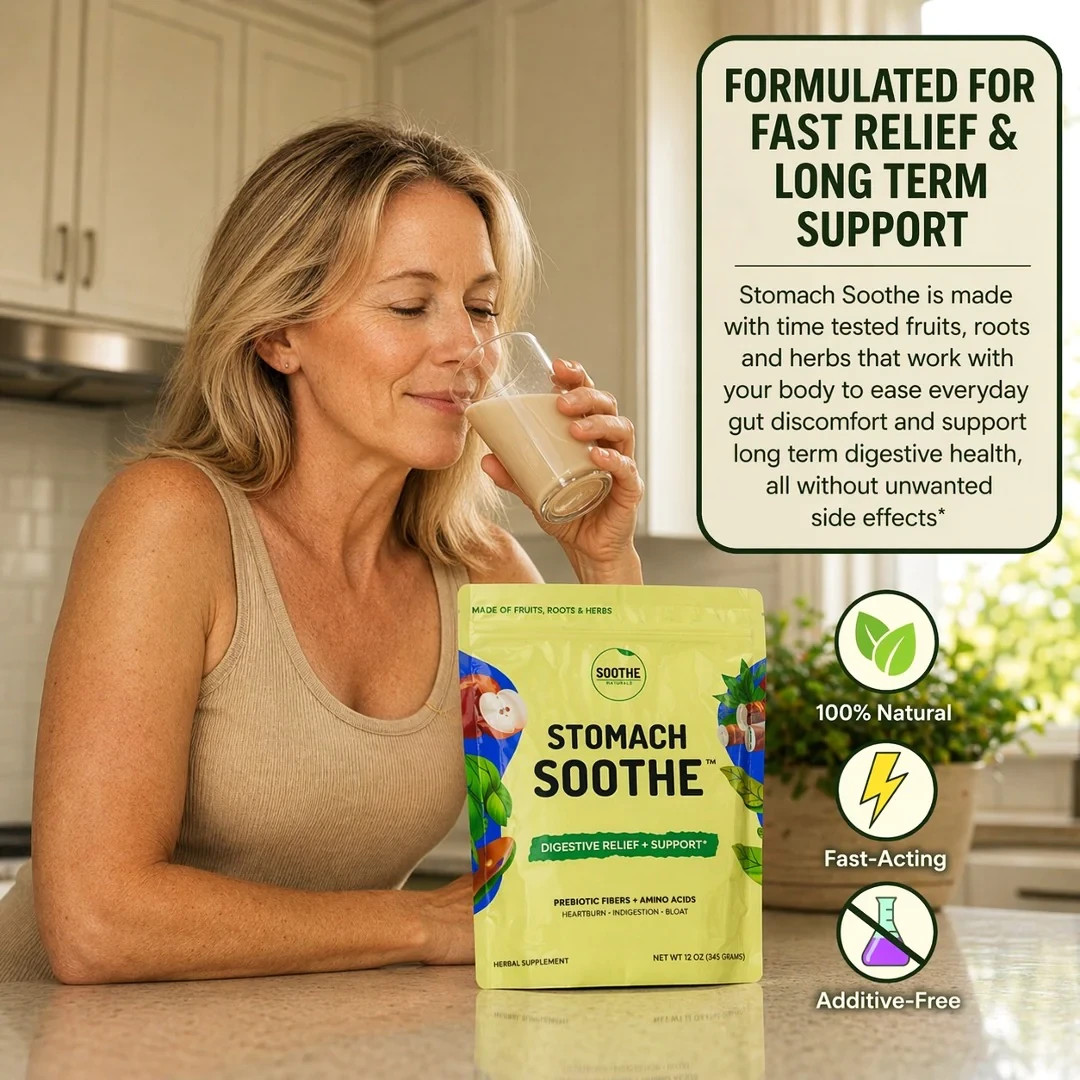 Soothe Naturals Stomach Soothe Digestive Relief & Support Amino Acid Powder 12oz