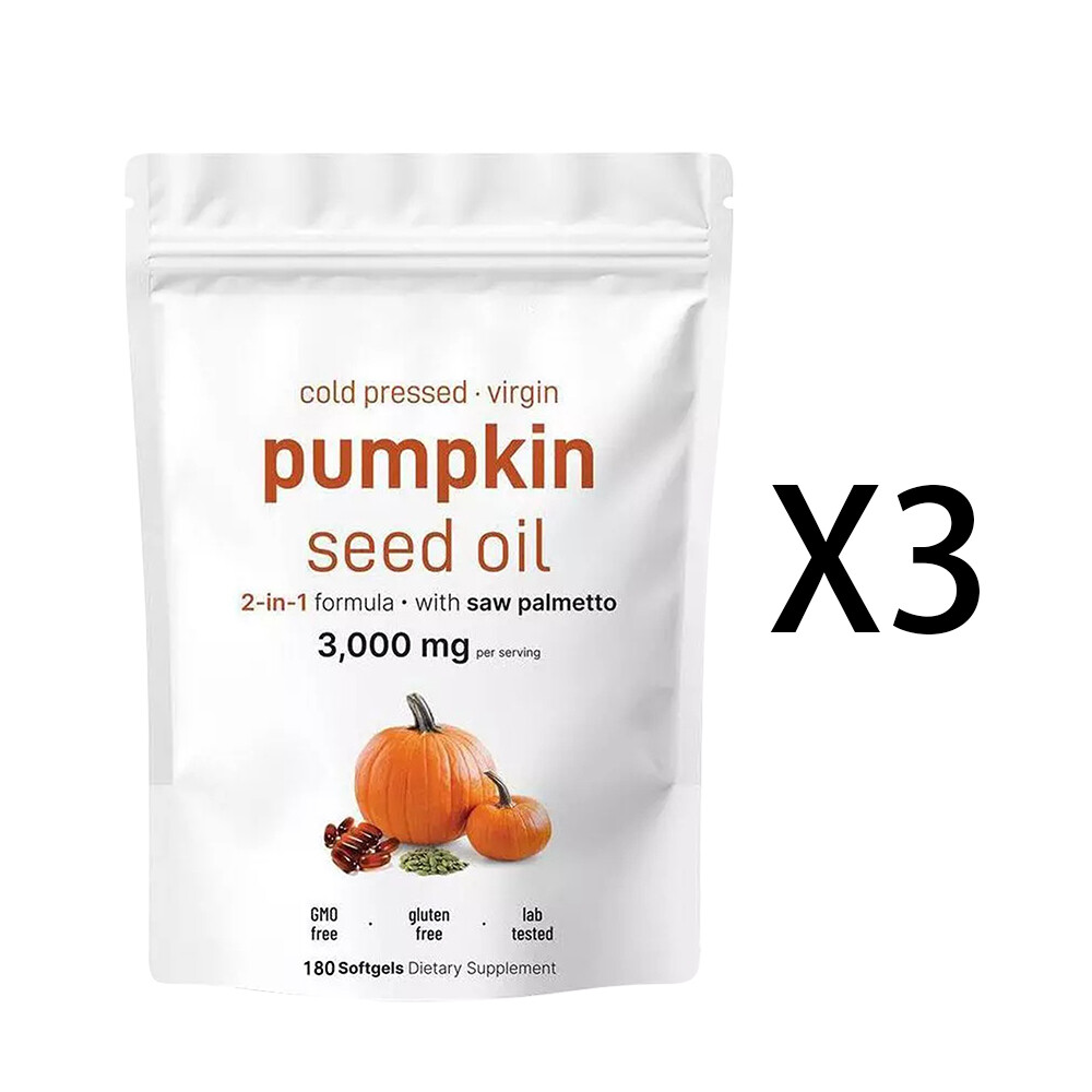 Seed Pumpkin Oil Saw Palmetto 3000 mg Per Serving -Bladder & Prostate Health