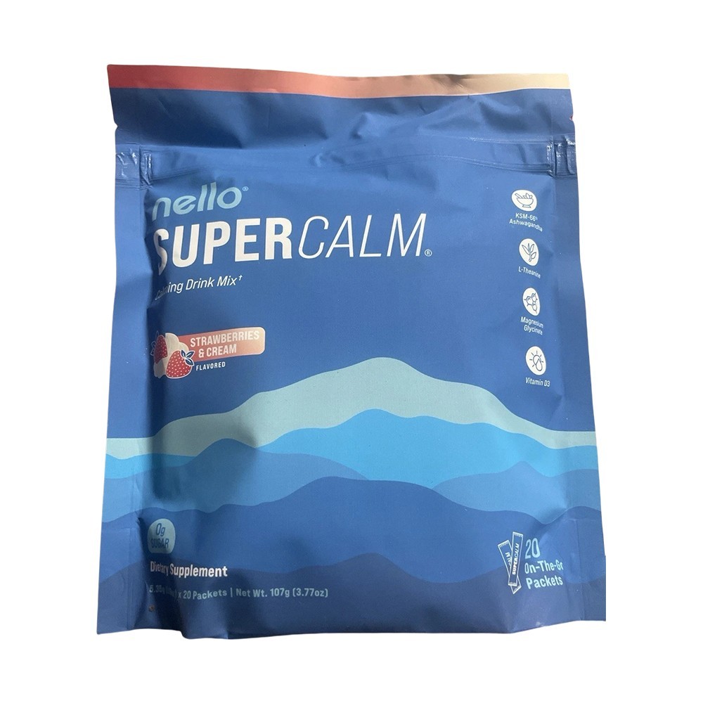 Nello SuperCalm Strawberries & Cream 20 Packets Drink