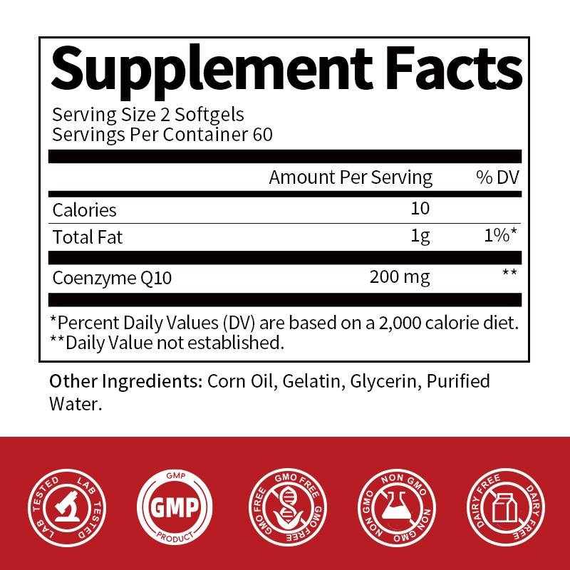 CoQ10 100mg, 120 Capsules, Vegetarian Capsules, Non-GMO