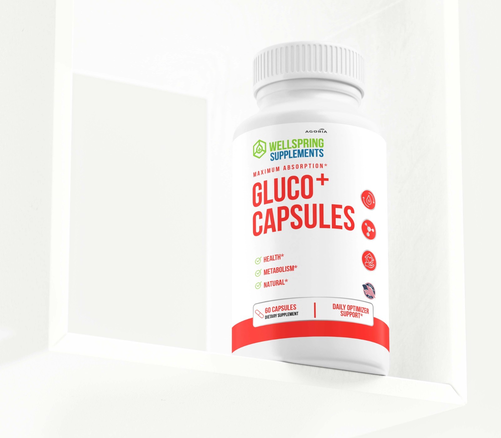 (1 Pack) Gluco+ Advanced Blood Health Support Supplement Gluco Plus Capsules