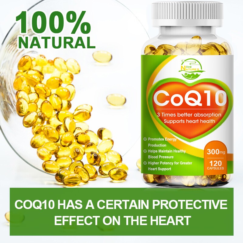 120 Capsules CoQ 10 Coenzyme Q10 300mg Cardiovascular Heart Health 1/2/4 Bottles