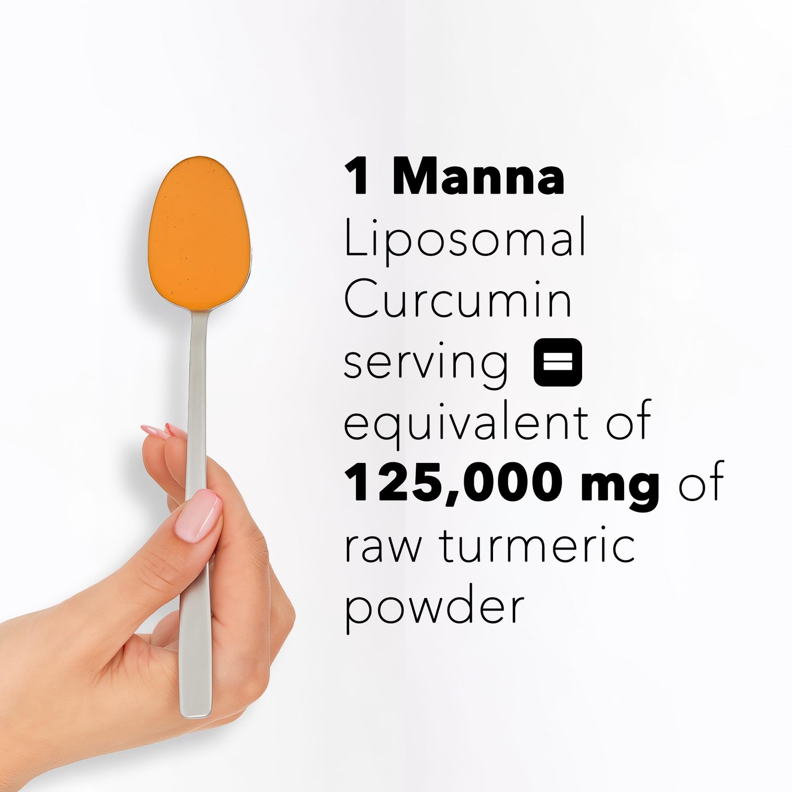 Manna Vitamins Evolved Liquid Liposomal Curcumin Turmeric Supplement 7.6 Fl Oz