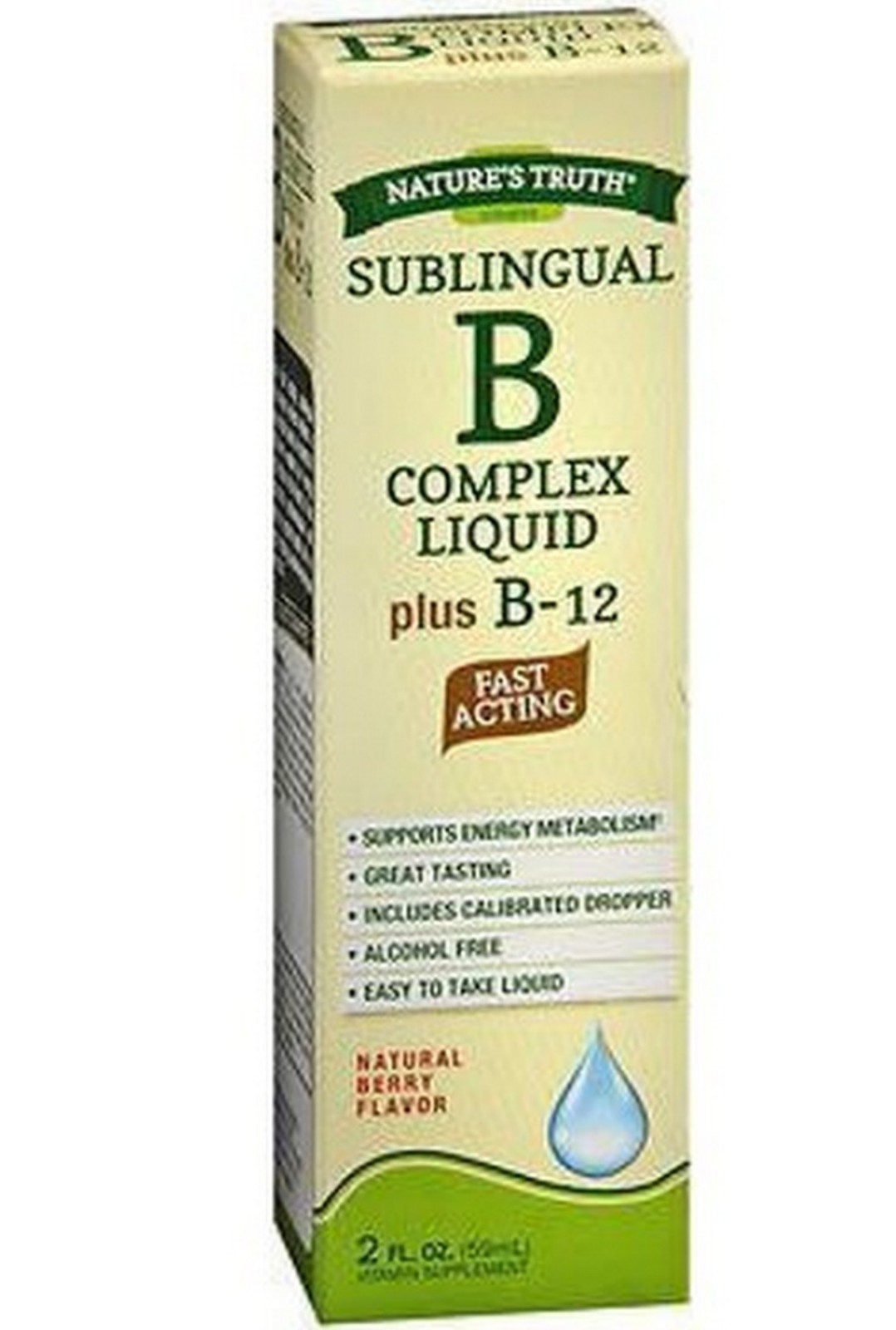 NT Vitamin B COMPLEX plus B-12 Sublingual Liquid 2oz ~