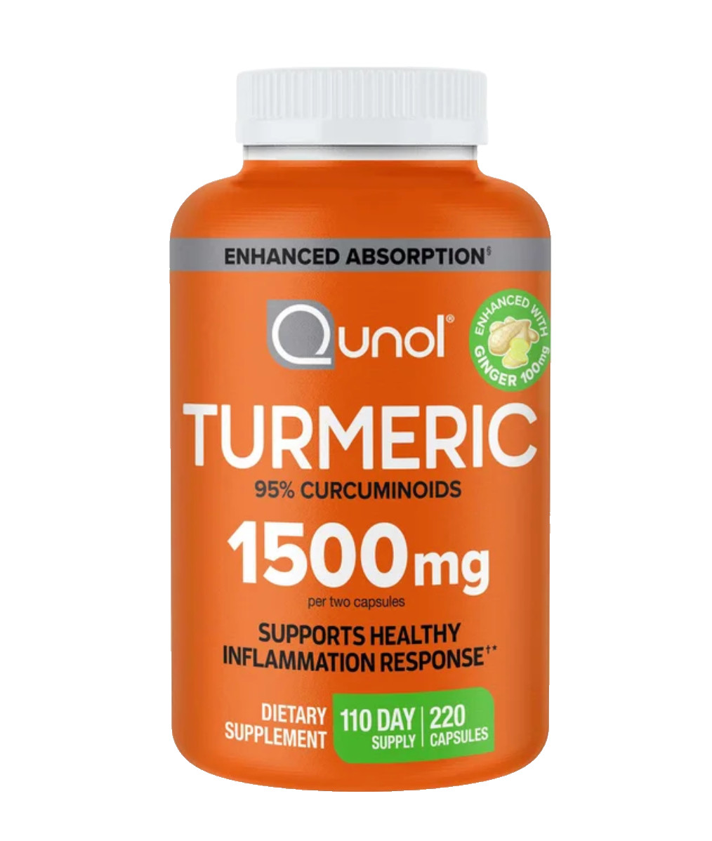 Qunol Turmeric Curcumin 1500mg 220 Capsules w/ Ginger & Black Pepper Joint