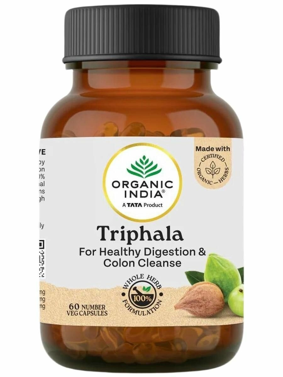 Triphala Organic India 3 BOX 180 caps Exp.2025 Digestion Colon Immunity Support.