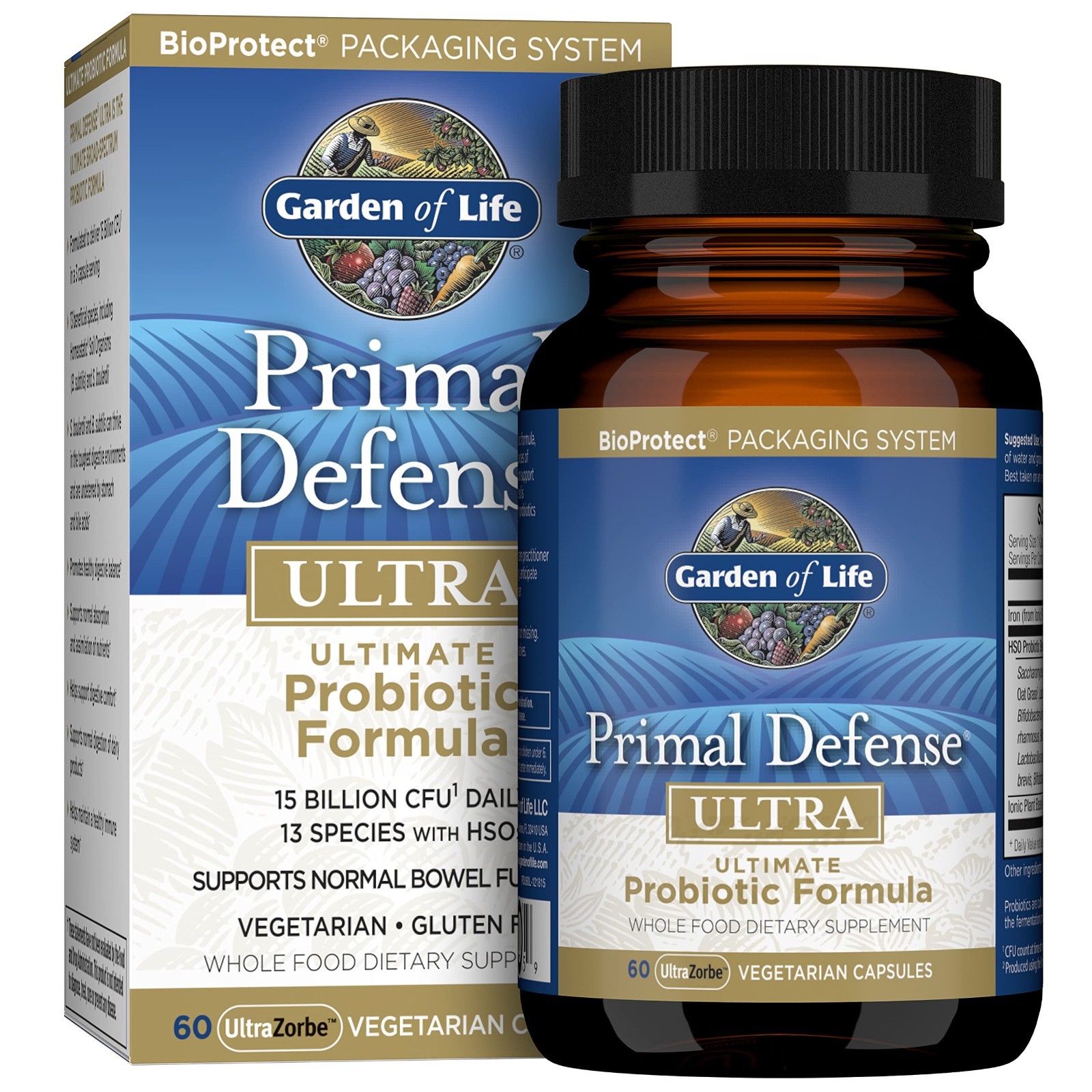 Primal Defense Ultra Probiotic Supplement – 60 Capsules for Gut Health & Immunit