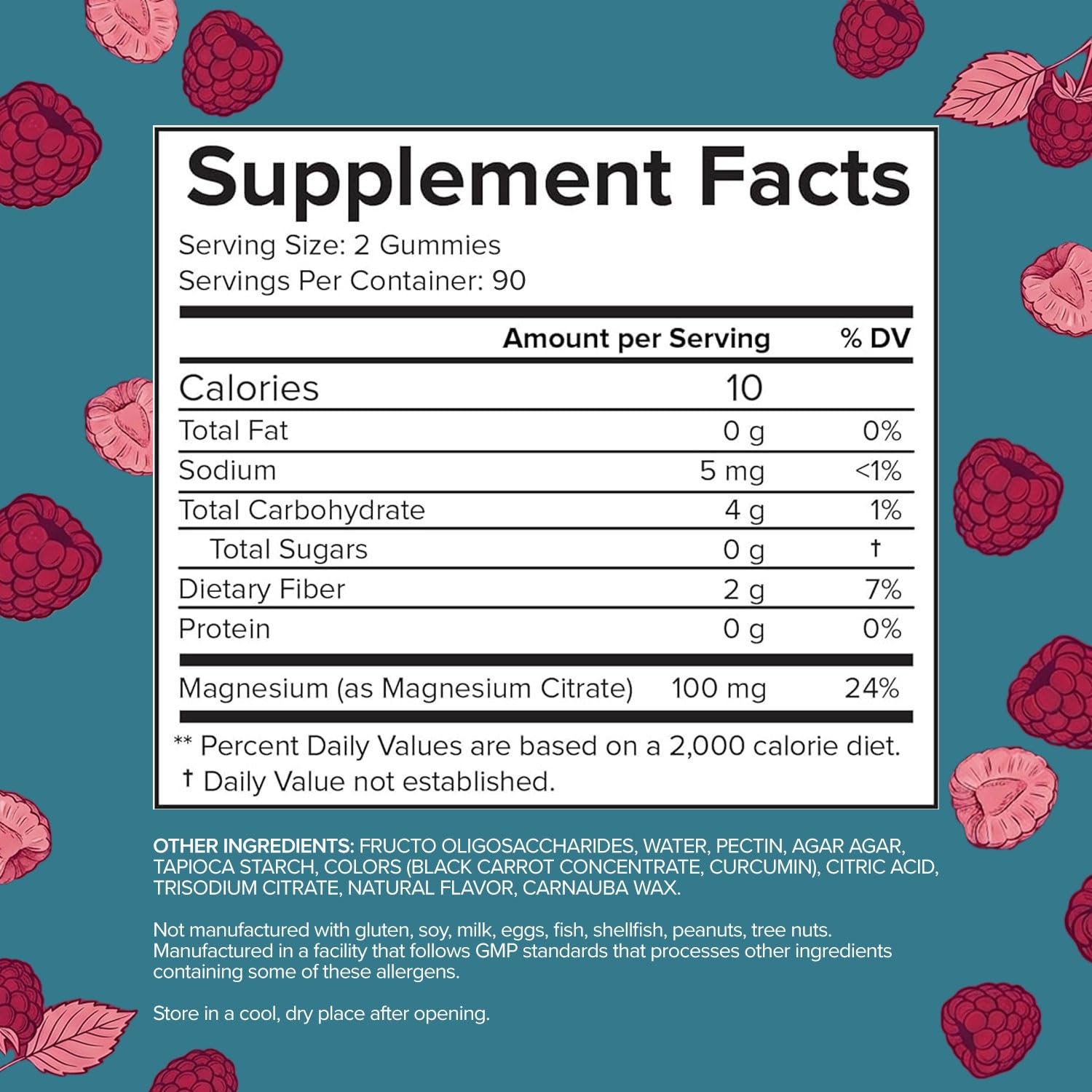 Sugar Free Magnesium Gummies – Calming Anti-Stress 180 Count (Pack of 1)