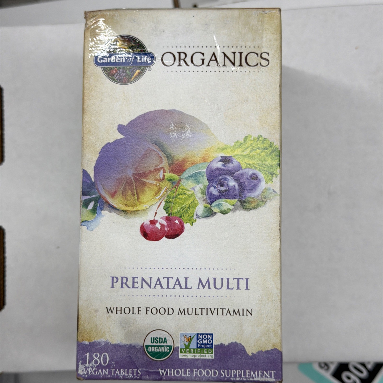 Garden of Life Organics Prenatal Multi Whole Food Multivitamin 180 Vegan Tablets