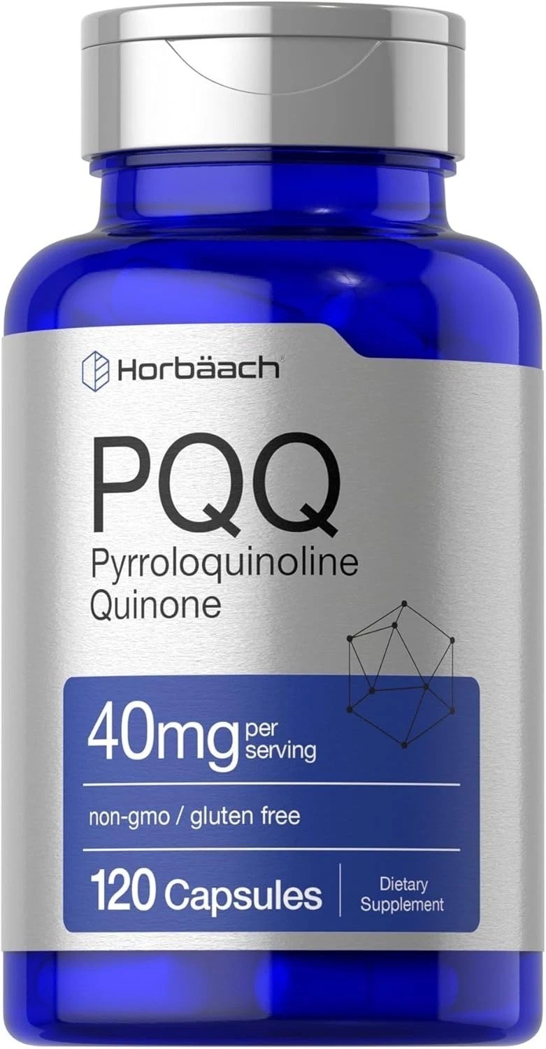 Horbaach PQQ Supplement 40mg 120 Capsules Pyrroloquinoline Quinone Disodium Salt