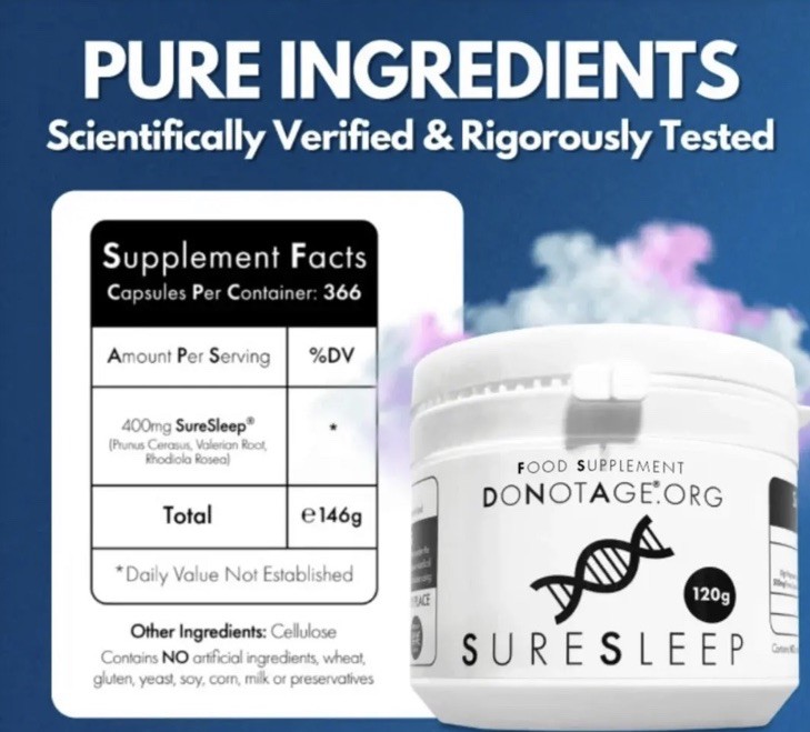 2pack Brand new / sealed DoNotAge SureSleep® powder supplement in the 120g size.