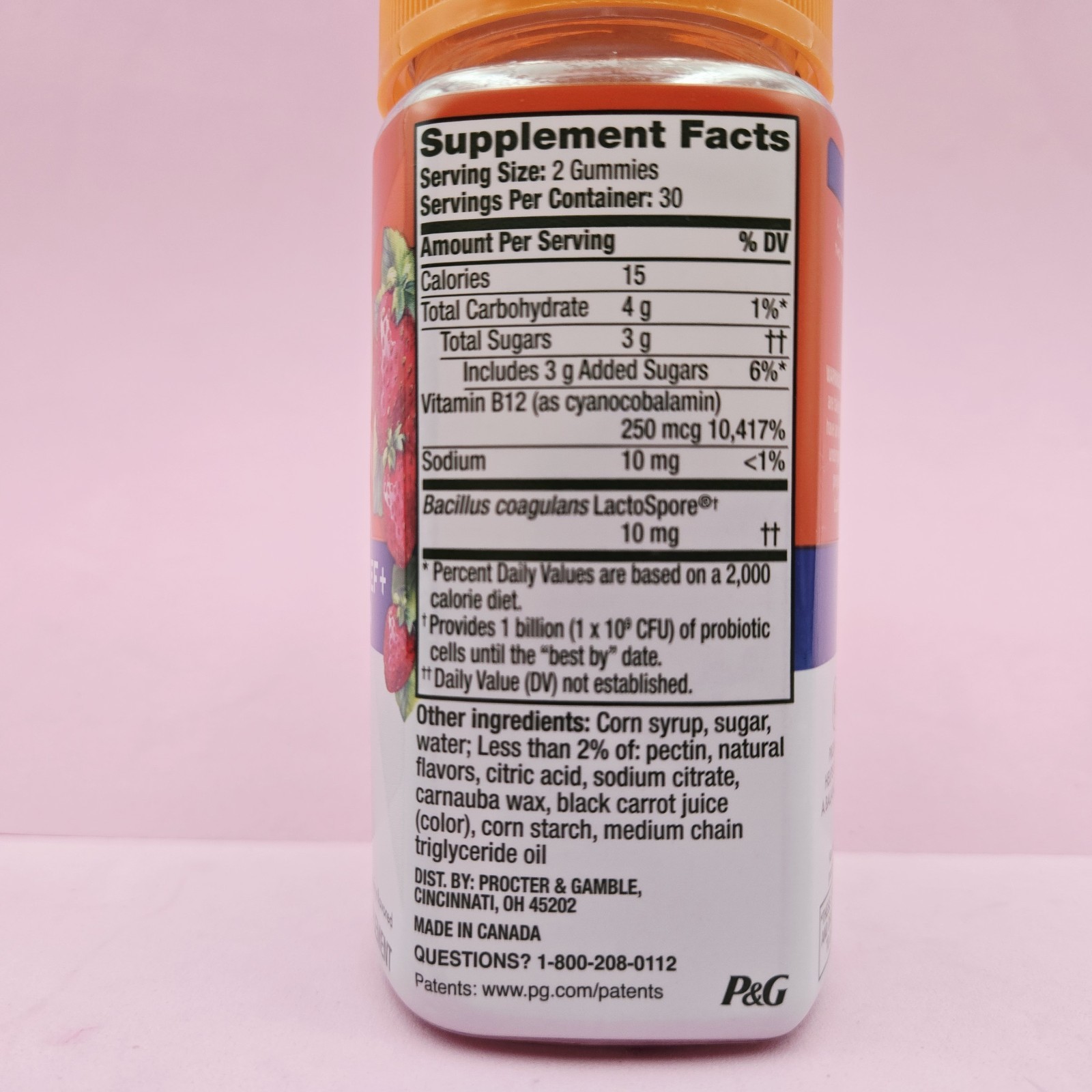 Align Probiotic BLOATING RELIEF Probiotic + Food Digestion 60 GUMMIES Strawberry