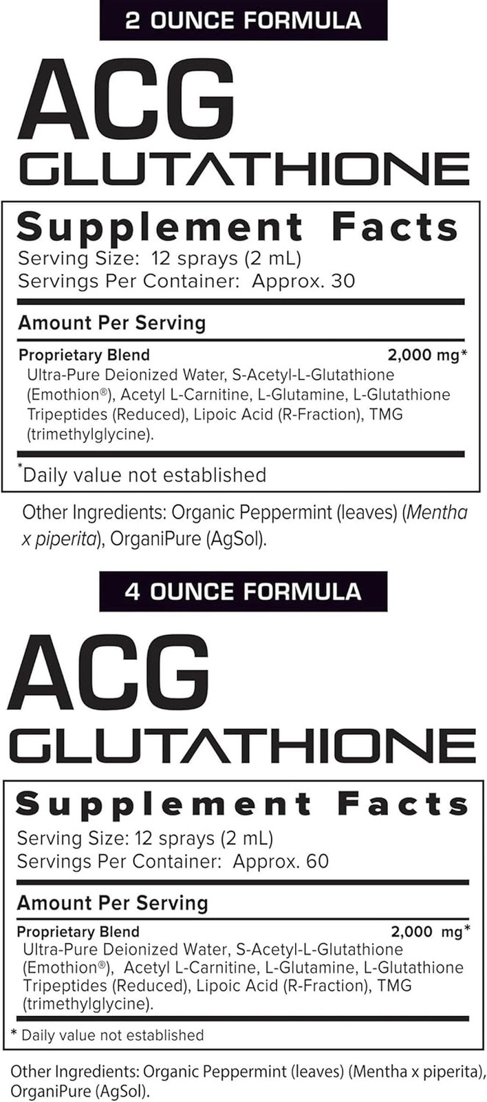 – ACG Glutathione Extra Strength Immune Boost – Powerful Antioxidant & Immune Bo