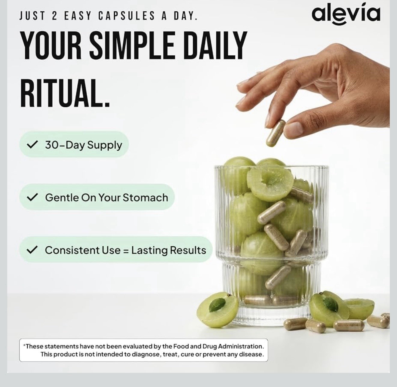 Alevia Cápsulas Organicas- Suplemento De Frutas