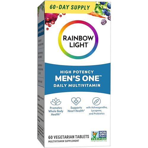 60 Count Non GMO Gluten Free Men’s Daily Vitamin Supplement 126g