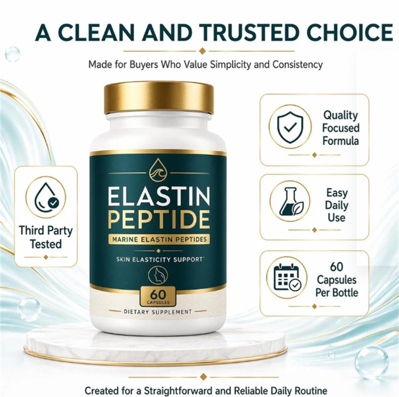 3x Elastin Peptide Skin Tightening Supplement, Skin Elasticity, 60 Count – USA