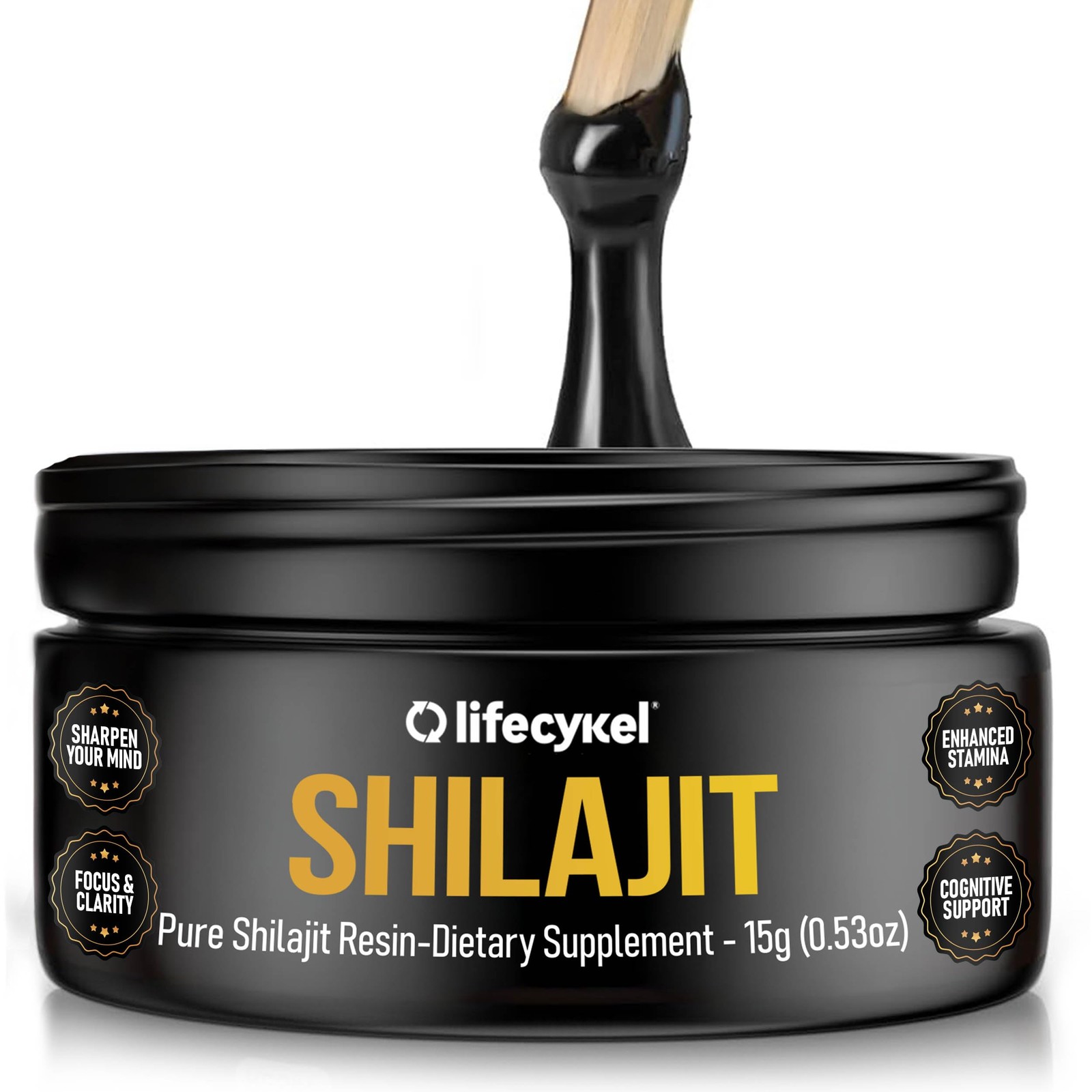 Life Cykel Lifecykel Pure Shilajit Resin 15G Wild-Harvested Mineral-Rich