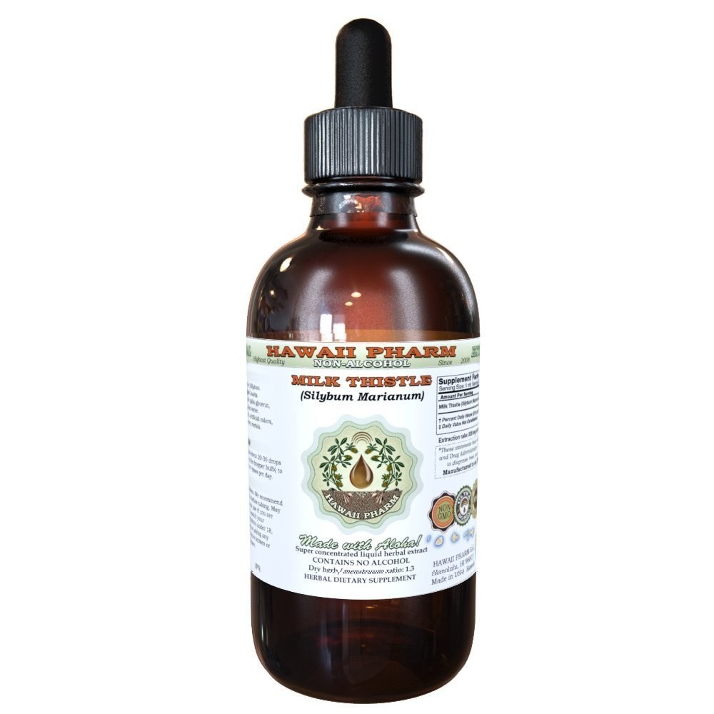 Alcohol-Free Milk Thistle Liquid Extract – Professional Grade Glycerite, 4 oz
