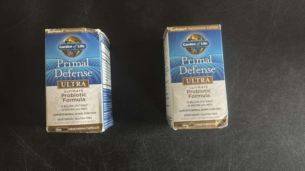 Garden of Life Primal Defense Ultra 60 Caps Exp 03/31/2027 Damaged Box
