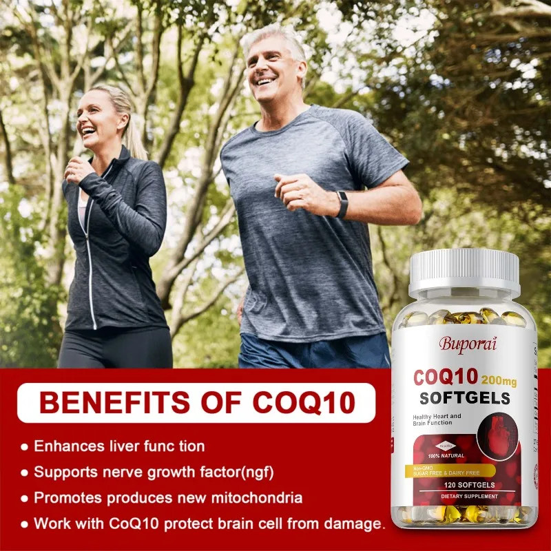 CoQ10 200 Mg 240pcs, Blood Circulation, Supports Heart and Cardiovascular Health