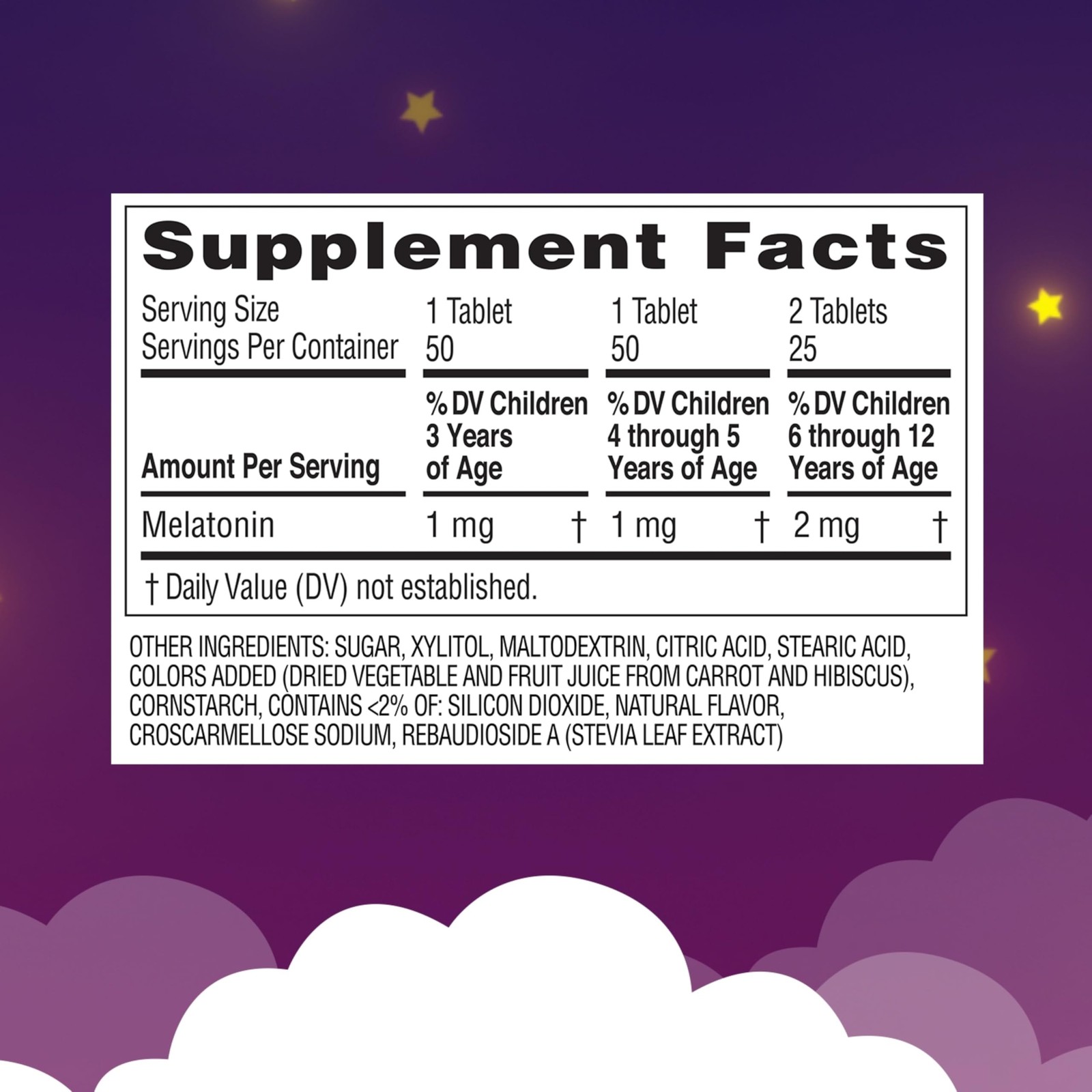 Kids Melatonin Chewable Tablet, 1mg Melatonin, Drug-Free & Effective Sleep Su…
