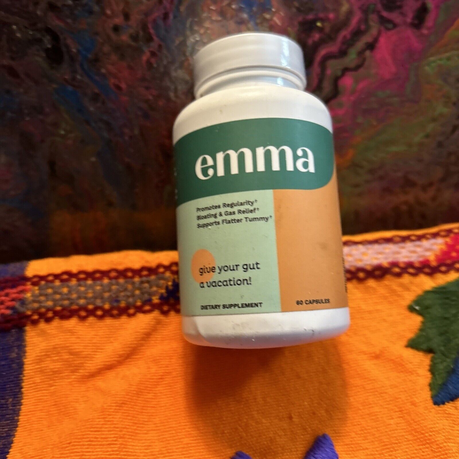 2 Bottles!EMMA-Promotes Regularity&Flatter Tummy + Gas Relief Exp End 2025 &2026