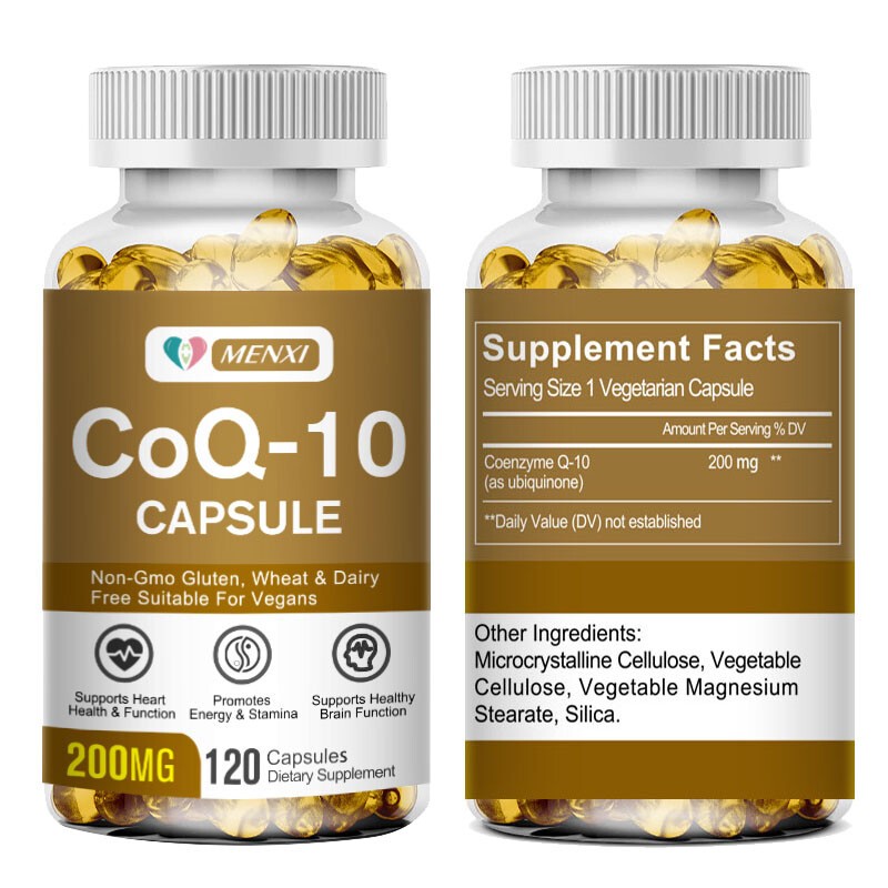 CoQ10 – Co Enzyme Pure Ubiquinone CQ10 Of Coenzyme Q10 200mg, 2 x 120 Capsules