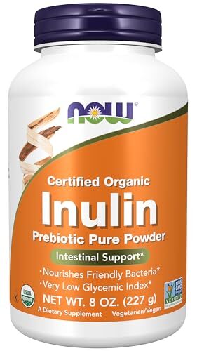 NOW FOODS Inulin Prebiotic Pure Powder, Organic – 8 oz.