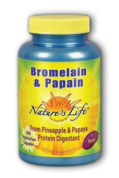 Natures Life Bromelain/Papain – Vegetarian 100 VegCap