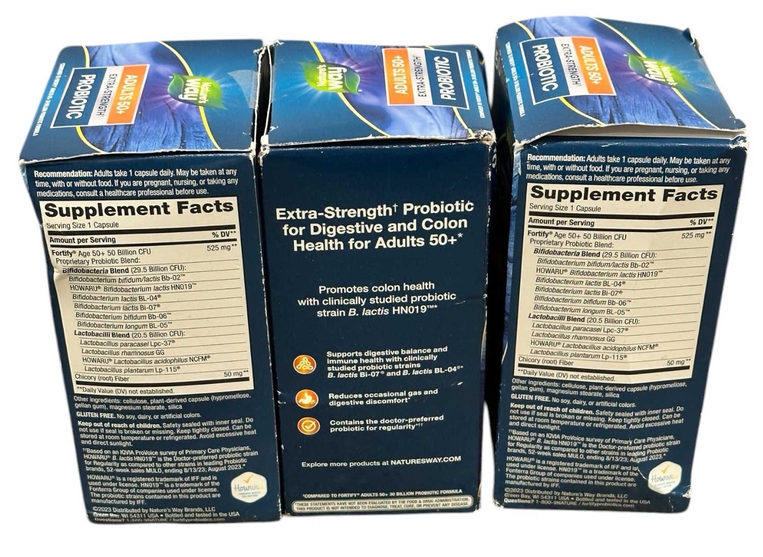 Nature’s Way Fortify 50+ Probiotic 30Ct Extra Strength Exp 08/2026 3 Boxes