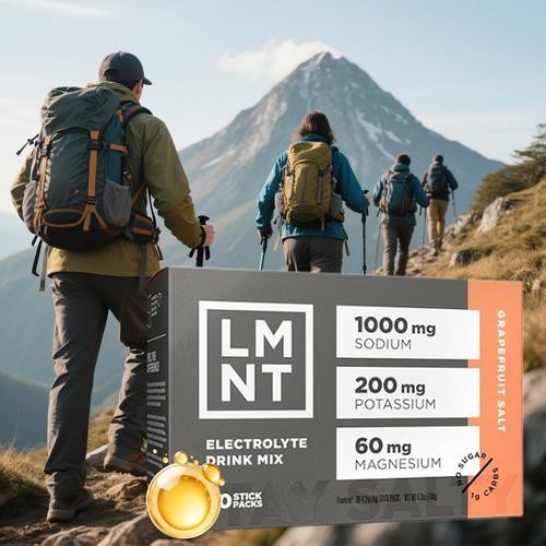 LMNT Electrolytes: 30-Pack Raspberry Salt ZERO-Sugar Energy Support Drink Mix