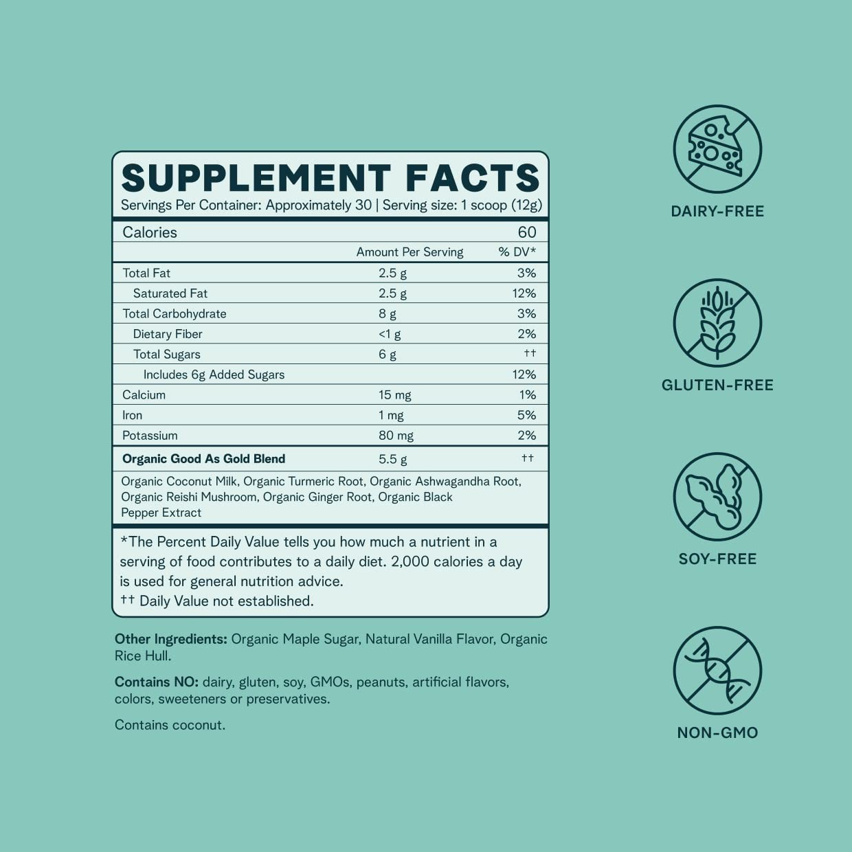 Ora Organic Golden Milk Powder Ayurvedic Turmeric Powder with Organic Adapto…