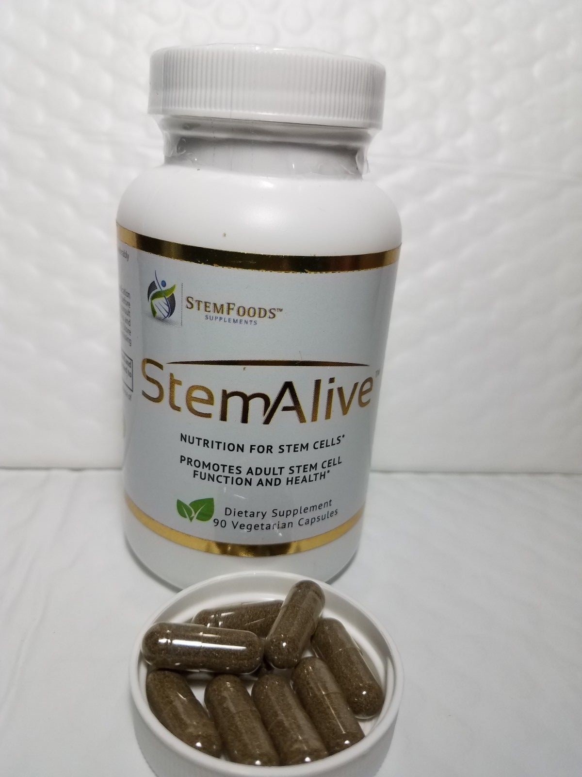STEM ALIVE STEM FOODS HOLISTICS CELULAS MADRE 90 CAP,EXP 01/2025 NEW & FRESH