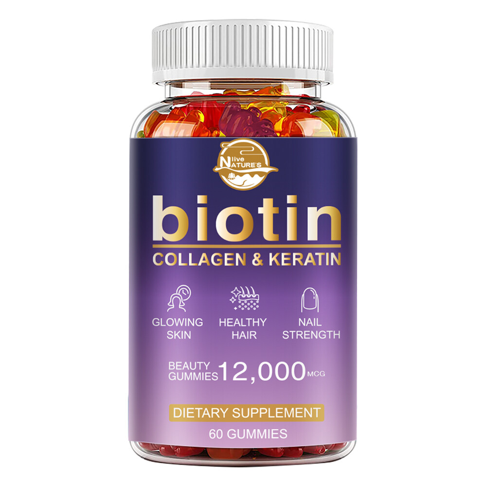 Biotin Collagen & Keratin Capsule 12000mcg – Hair Skin Nails Bone & Joint Health
