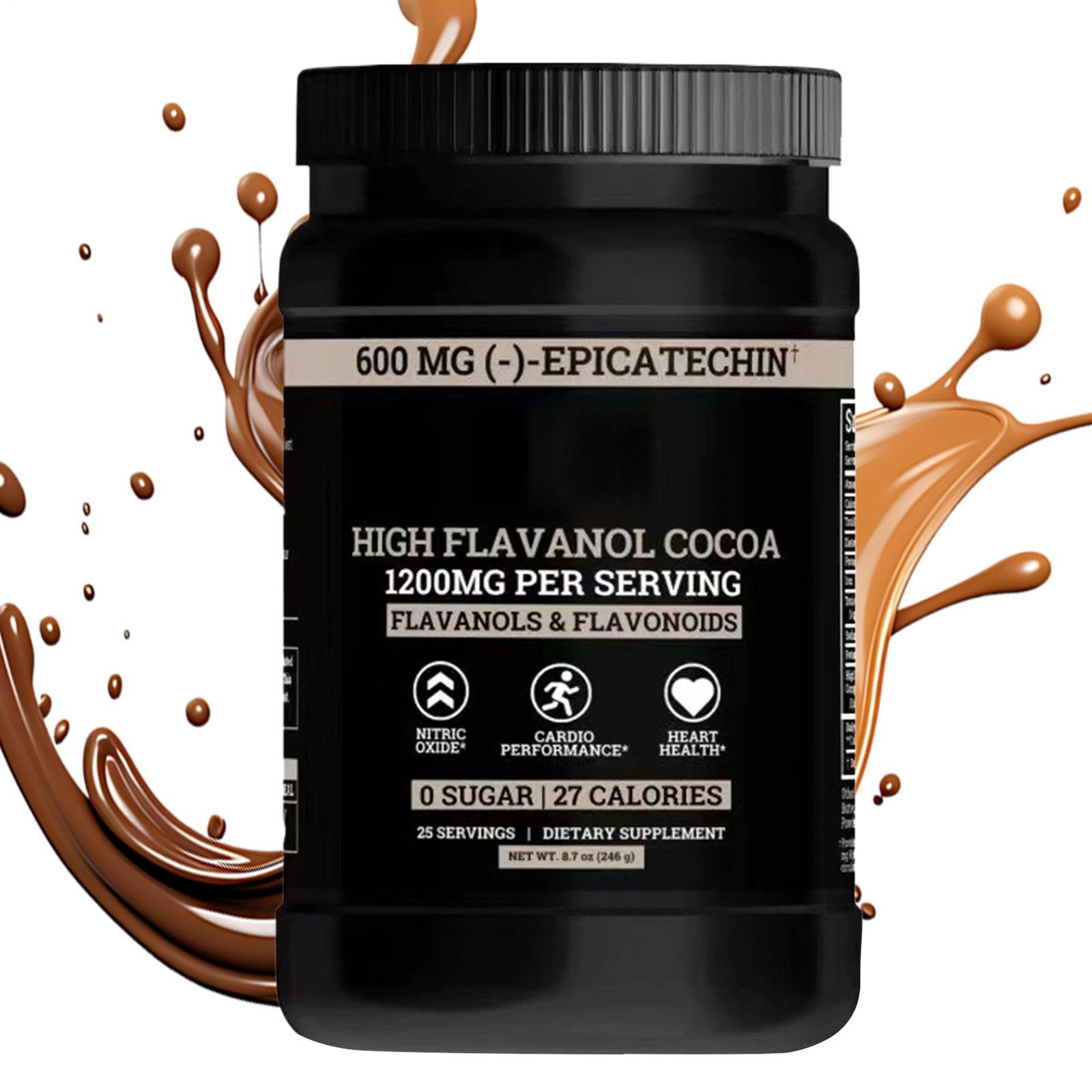 Black Forest High Flavanol Cocoa Powder And Flavonoids Supplements 1200mg