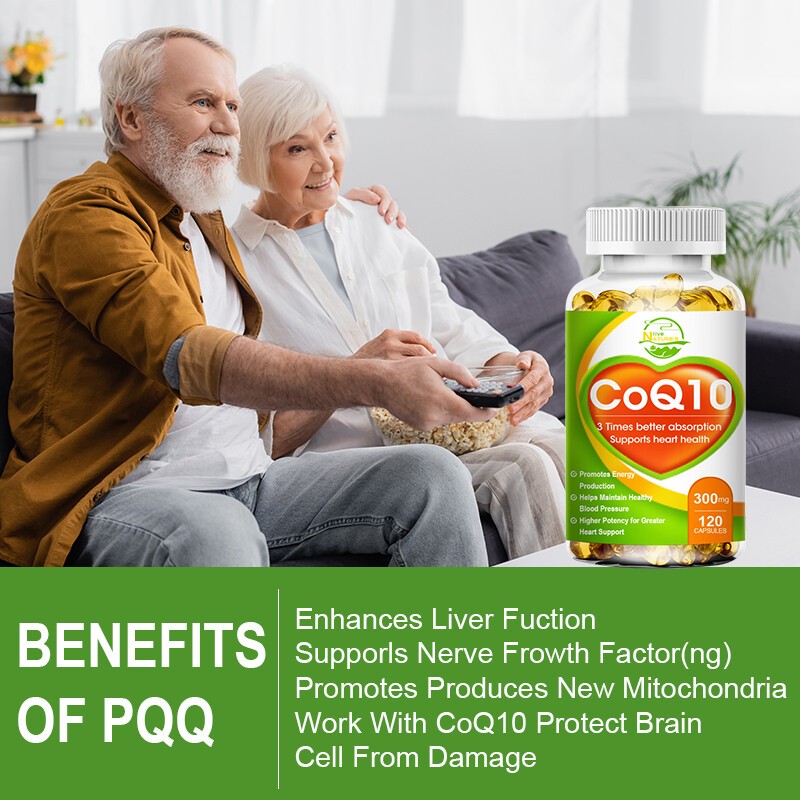 120 Capsules CoQ 10 Coenzyme Q10 300mg Cardiovascular Heart Health 1/2/4 Bottles