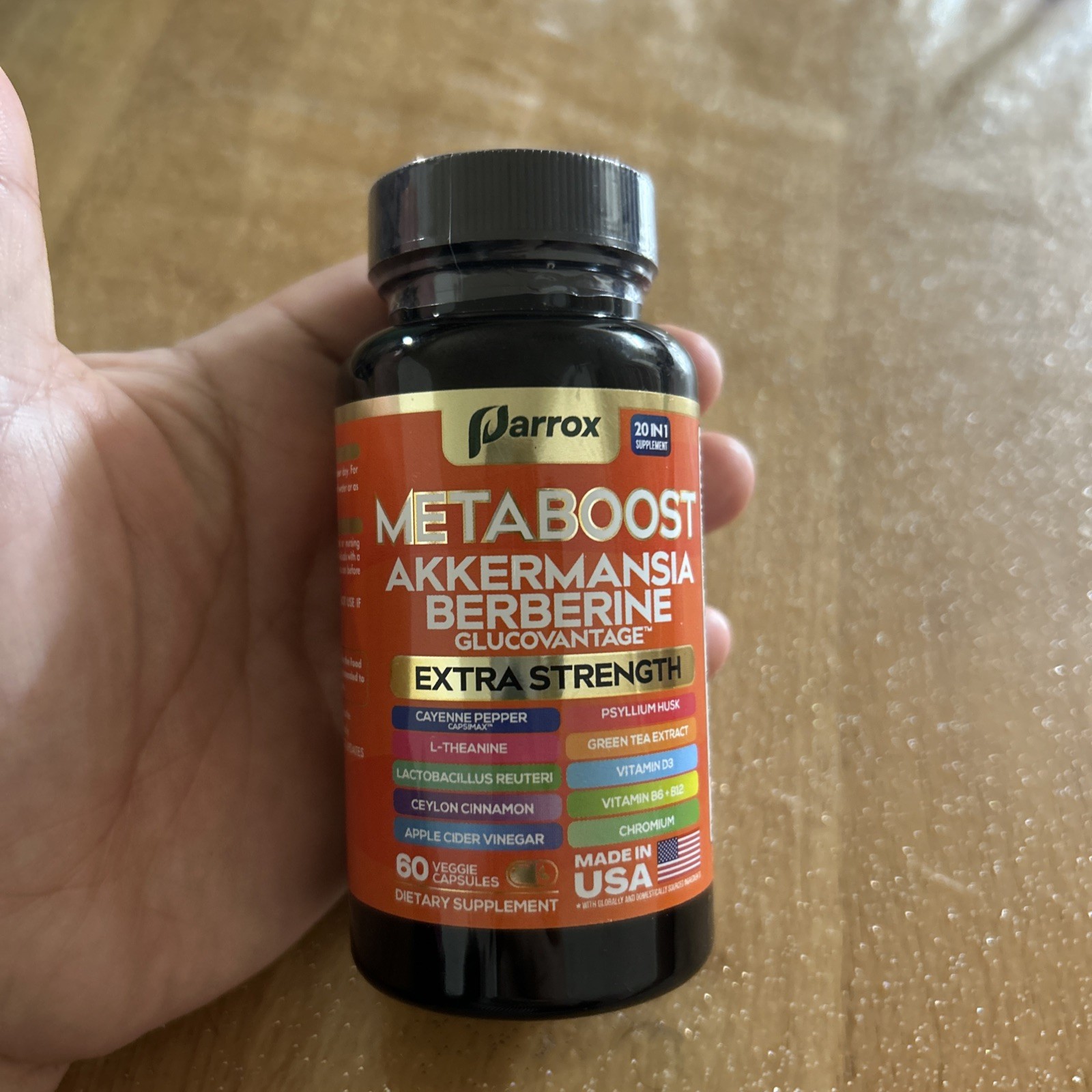 Parrox Metaboost Booster Supplement 20-in-1 Plant-Based Formula Exp 06/2028