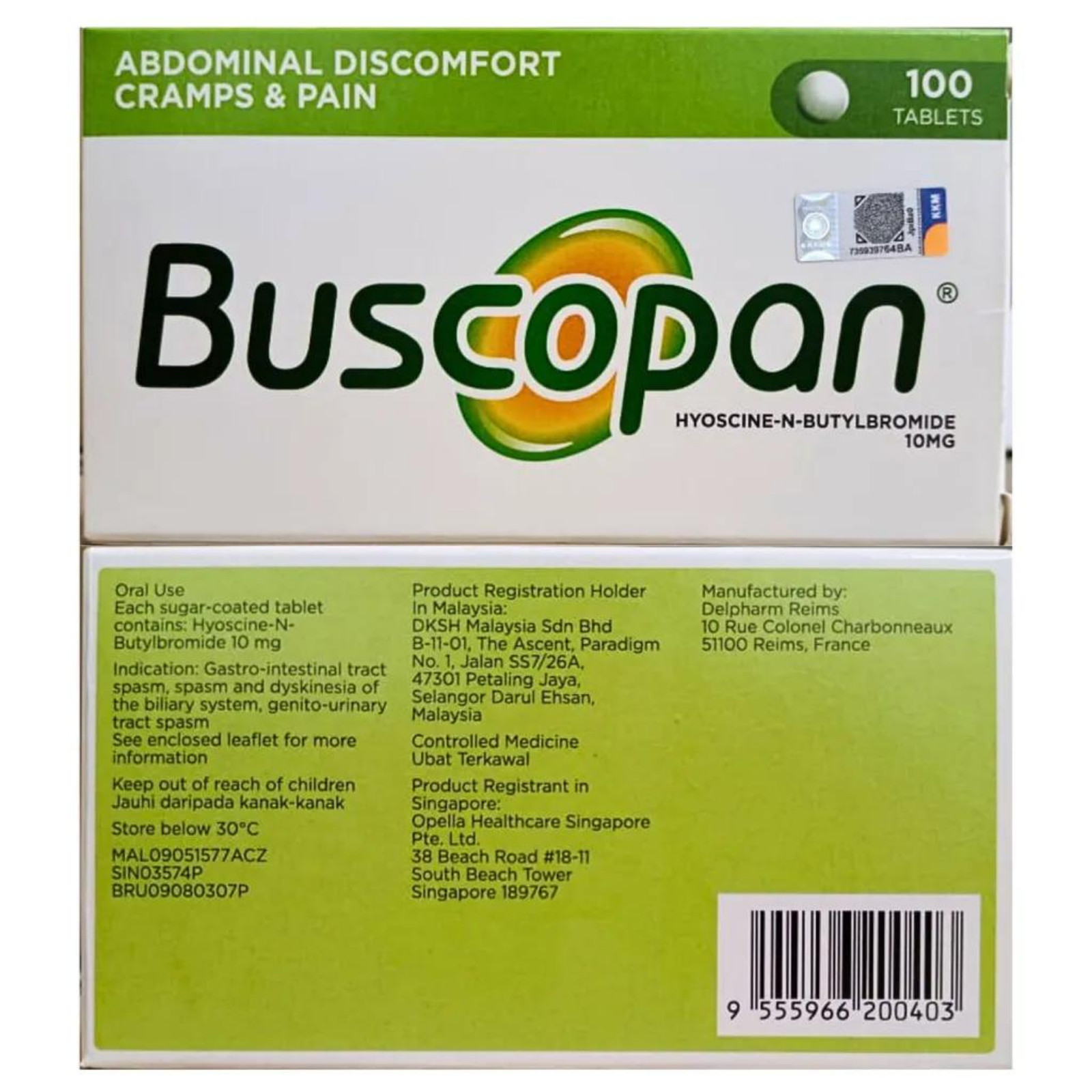 3X 10mg 100 tablets Irritable Abdominal Discomfort Cramps Pain Relief Free Ship
