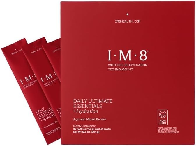 IM8 Daily Ultimate Essentials All-in-One Multivitamin – 30 Servings, Travel Pack