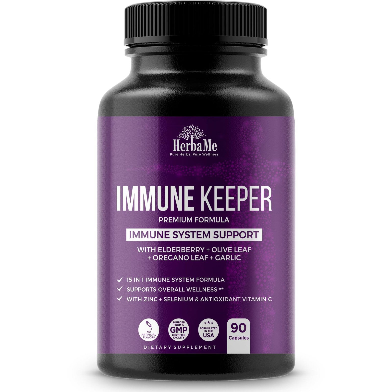 Immune Support Supplement, 15 in 1 Daily 1 Count (Pack of 90)