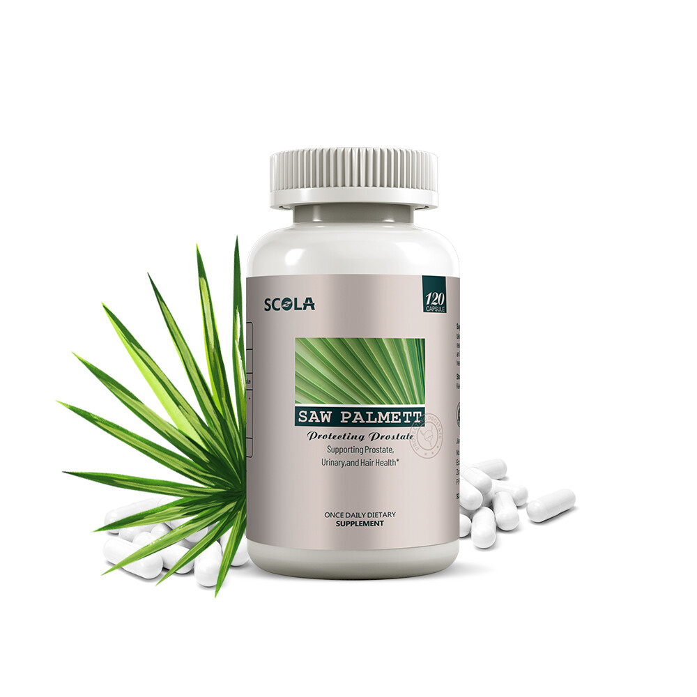 Saw Palmetto Capsules – Premium Prostate Health Support Supplement for Men 120Pc