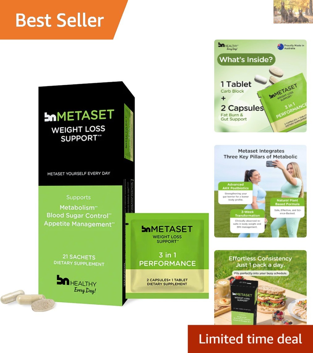 Metaset Metabolism Support: 21 Convenient Sachets for Weight Loss & Energy Boost
