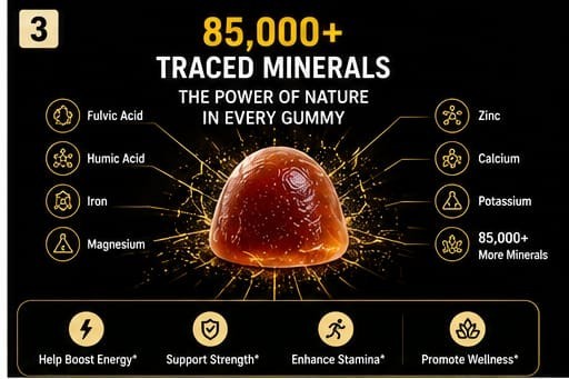Himalayan Shilajit GOLD Gummies, Organic, Extremely Potent 3000 mg, 4 JAR 4MONTH