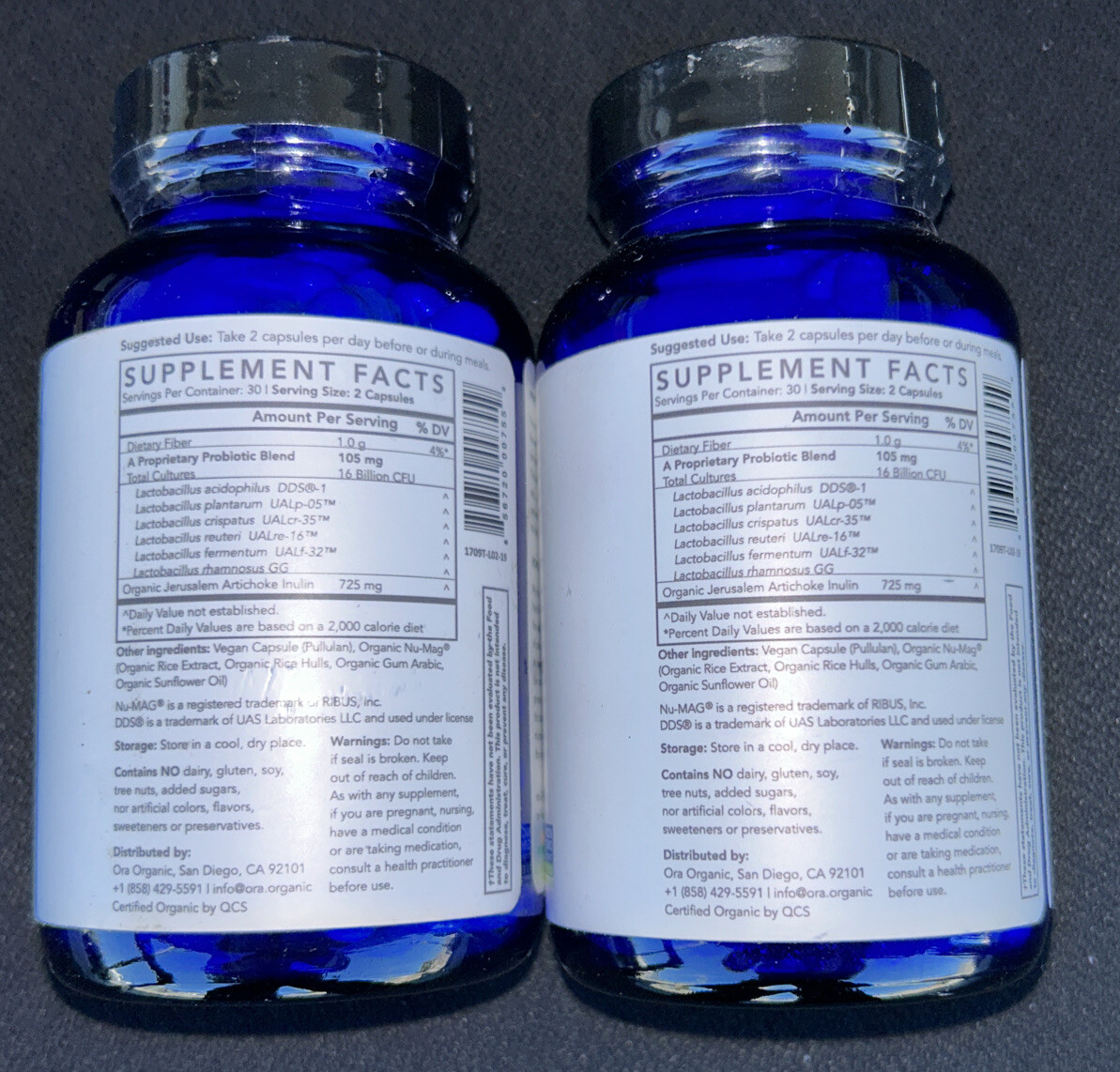 2-Ora, Lady Bugs, Women’s Probiotic & Prebiotic Supplement, 60 Capsules