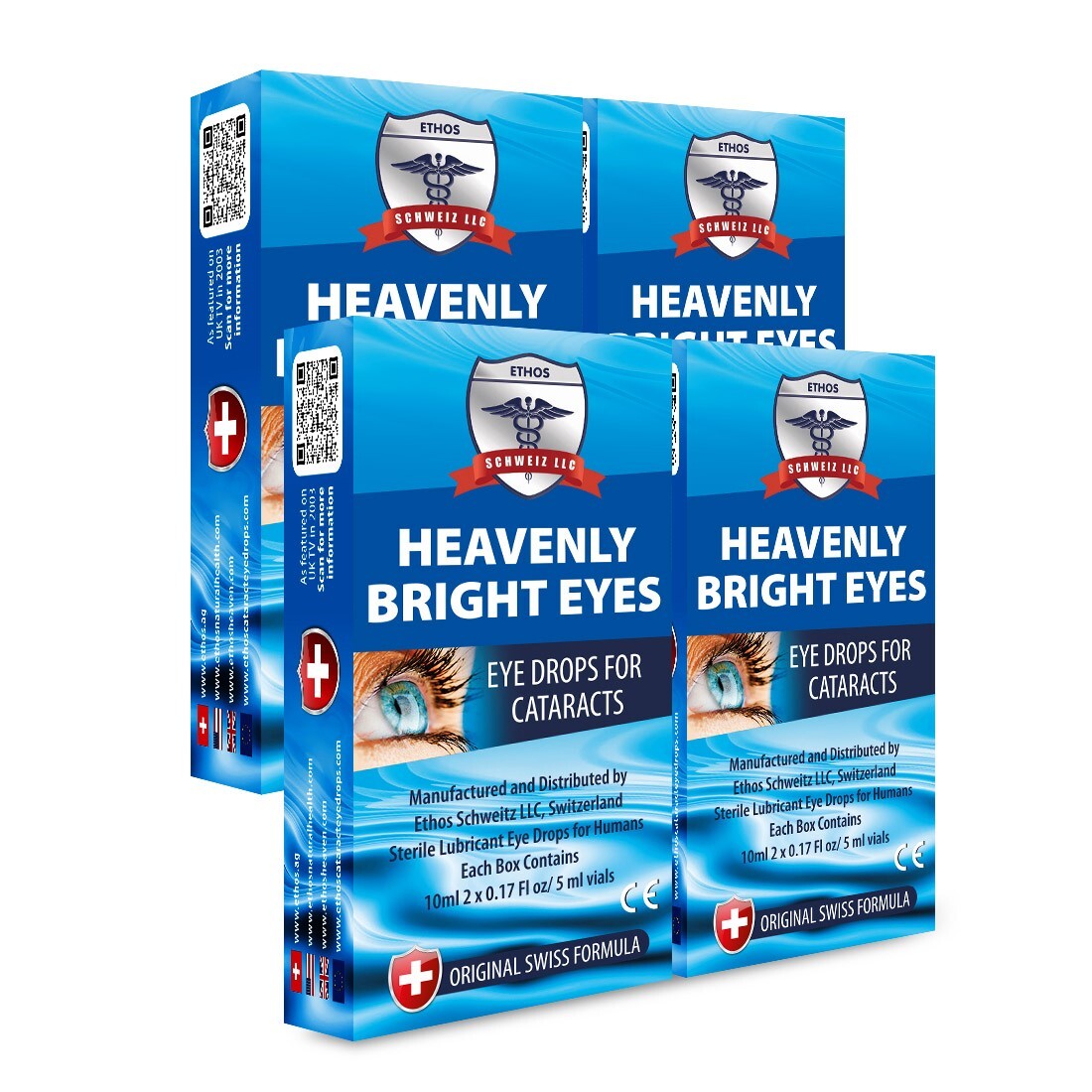 Bright Eyes Ethos Heavenly Cataract Eye Drops 40ml FREE POSTAGE WORLDWIDE
