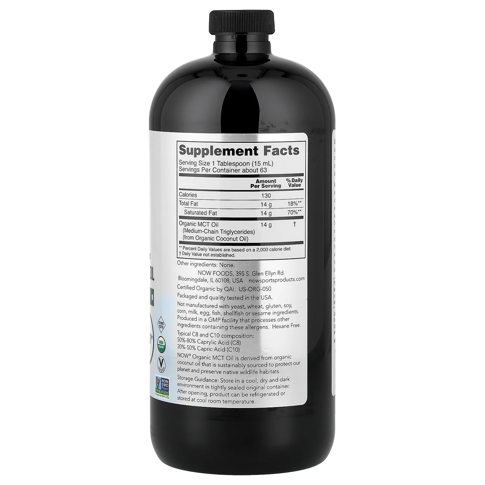 Sports, Organic MCT Oil, 32 fl oz (946 ml)