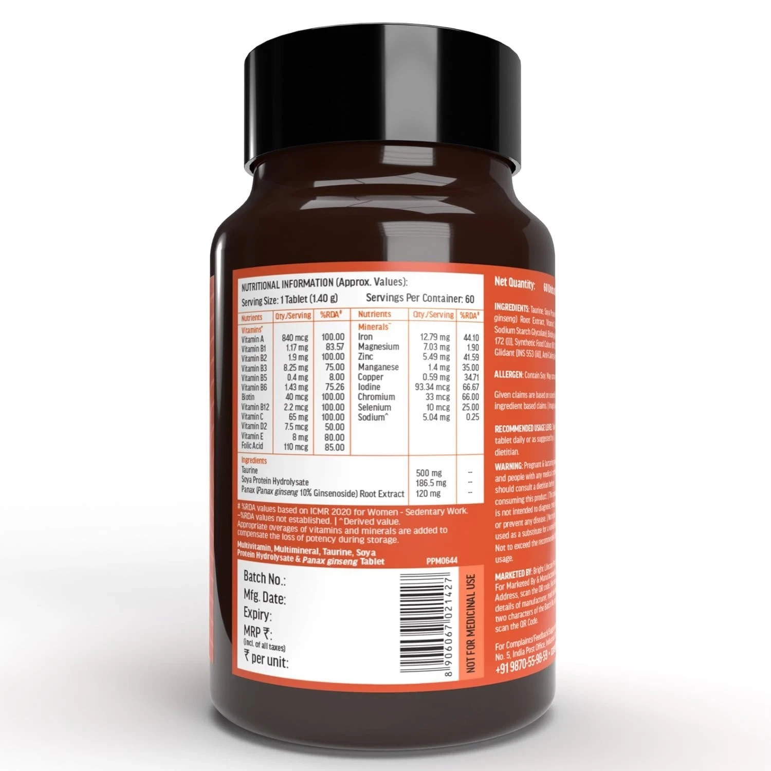HK Vitals Fish Oil and Multivitamin (60 Tablets Each) Combo Pack | 1000mg Omega