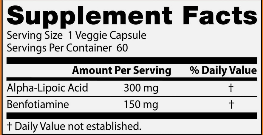 Doctors Best Benfotiamine 150 + Alpha-Lipoic Acid 300 with Benfopure EXP 07/2026